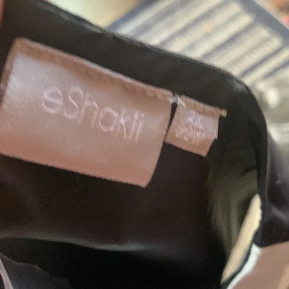 Eshakti black and Creme Scalloped dress size 2X-22W fit and‎ flare midi - Picture 3 of 11